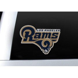 NFL Los Angeles Rams Diecut Window Film, Blue, One Size