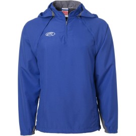 Rawlings Sporting Goods Mens Adult Jacket W Removable Sleeves & Hood, Royal, Small