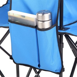 Portable Folding Picnic Double Recline Chair Umbrella Table Cooler Beach Camping Chair Stadium Seat (LEGENDARY-YES)