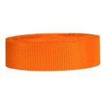 Strapworks Lightweight Polypropylene Webbing - Poly Strapping for Outdoor DIY Gear Repair, Pet Collars, Crafts - 1.5 Inch x 25 Yards - Orange