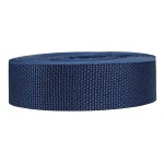 Strapworks Lightweight Polypropylene Webbing - Poly Strapping for Outdoor DIY Gear Repair, Pet Collars, Crafts - 1.5 Inch x 25 Yards - Navy Blue