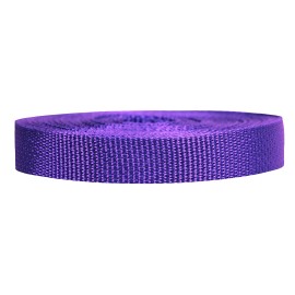 Strapworks Lightweight Polypropylene Webbing - Poly Strapping for Outdoor DIY Gear Repair, Pet Collars, Crafts - 3/4 Inch by 10, 25, or 50 Yards, Over 20 Colors, Purple, 3/4