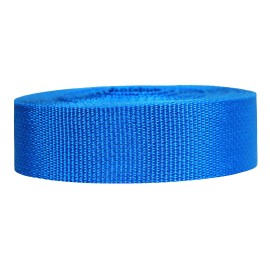 Strapworks Lightweight Polypropylene Webbing - Poly Strapping for Outdoor DIY Gear Repair, Pet Collars, Crafts - 1.5 Inch x 10 Yards - Pacific Blue