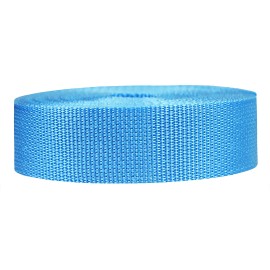 Strapworks Lightweight Polypropylene Webbing - Poly Strapping for Outdoor DIY Gear Repair, Pet Collars, Crafts - 1.5 Inch x 10 Yards - Powder Blue