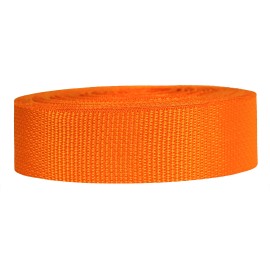Strapworks Lightweight Polypropylene Webbing - Poly Strapping for Outdoor DIY Gear Repair, Pet Collars, Crafts - 1.5 Inch x 10 Yards - Orange