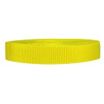 Strapworks Lightweight Polypropylene Webbing - Poly Strapping for Outdoor DIY Gear Repair, Pet Collars, Crafts - 3/4 Inch by 10, 25, or 50 Yards, Over 20 Colors, Yellow, 3/4