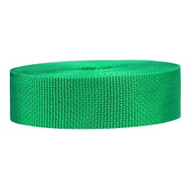 Strapworks Lightweight Polypropylene Webbing - Poly Strapping for Outdoor DIY Gear Repair, Pet Collars, Crafts - 1.5 Inch x 10 Yards - Kelly Green