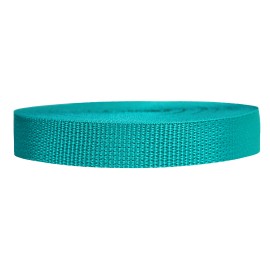 Strapworks Lightweight Polypropylene Webbing - Poly Strapping for Outdoor DIY Gear Repair, Pet Collars, Crafts - 3/4 Inch by 10, 25, or 50 Yards, Over 20 Colors, Teal, 3/4