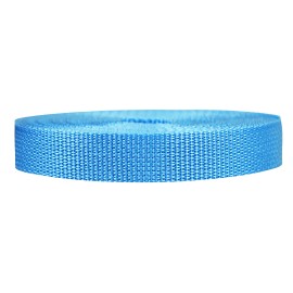 Strapworks Lightweight Polypropylene Webbing - Poly Strapping for Outdoor DIY Gear Repair, Pet Collars, Crafts - 3/4 Inch by 10, 25, or 50 Yards, Over 20 Colors, Powder Blue, 3/4