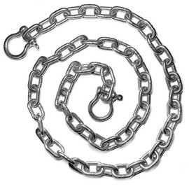 5/16 By 10 Us Stainless Stainless Steel 316 Anchor Chain 5/16 Or 8Mm By 10 Foot Long With Quality Shackles