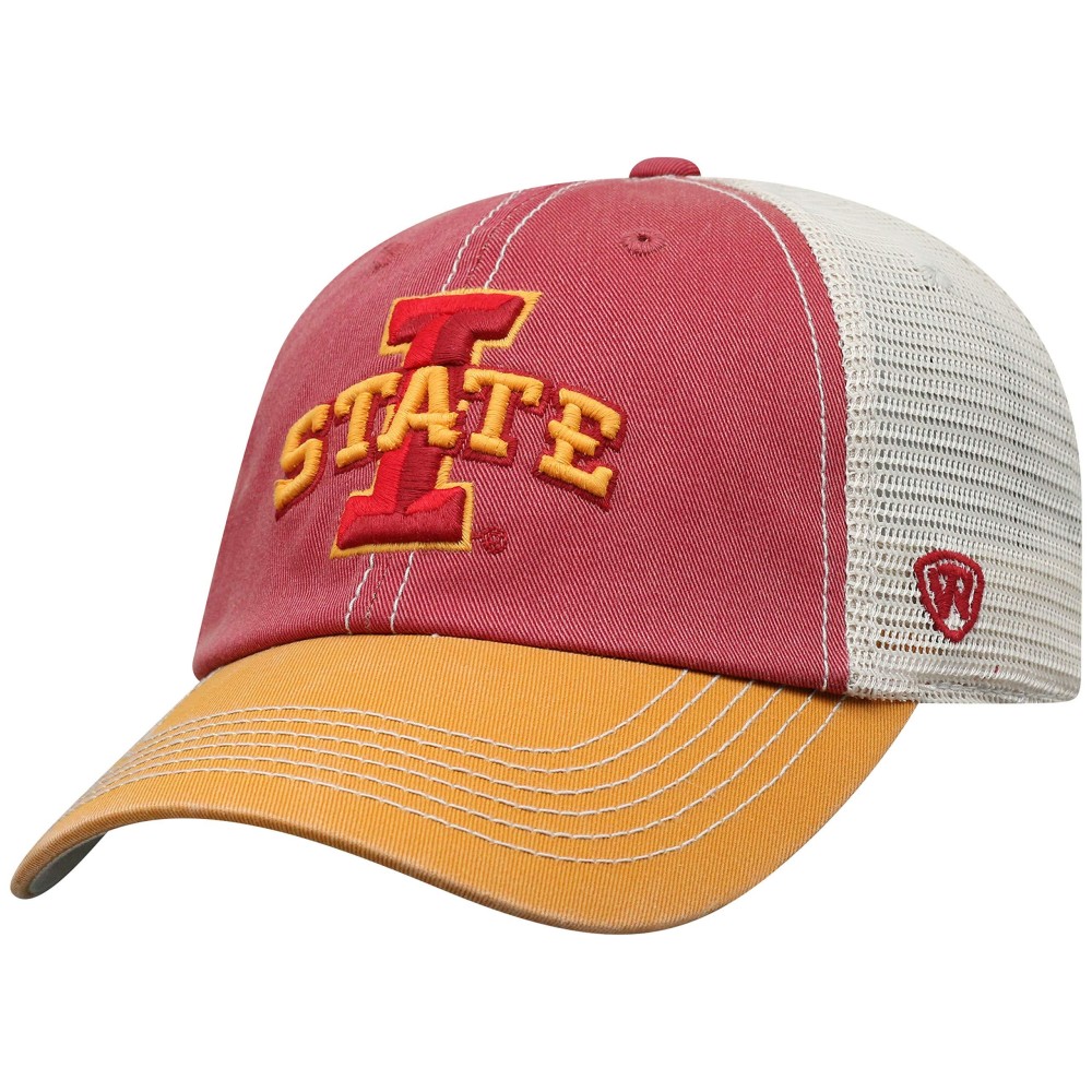 Top Of The World Iowa State Cyclones Men'S Relaxed Fit Adjustable Mesh Offroad Hat Team Color Icon, Adjustable