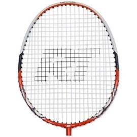 Fiberflash 7 Badminton Racket Set, Featuring 2 Carbon Fiber Shaft Racquets, 3 Shuttlecocks Plus Fabric Carrying Bag All Included (Orange/Black)