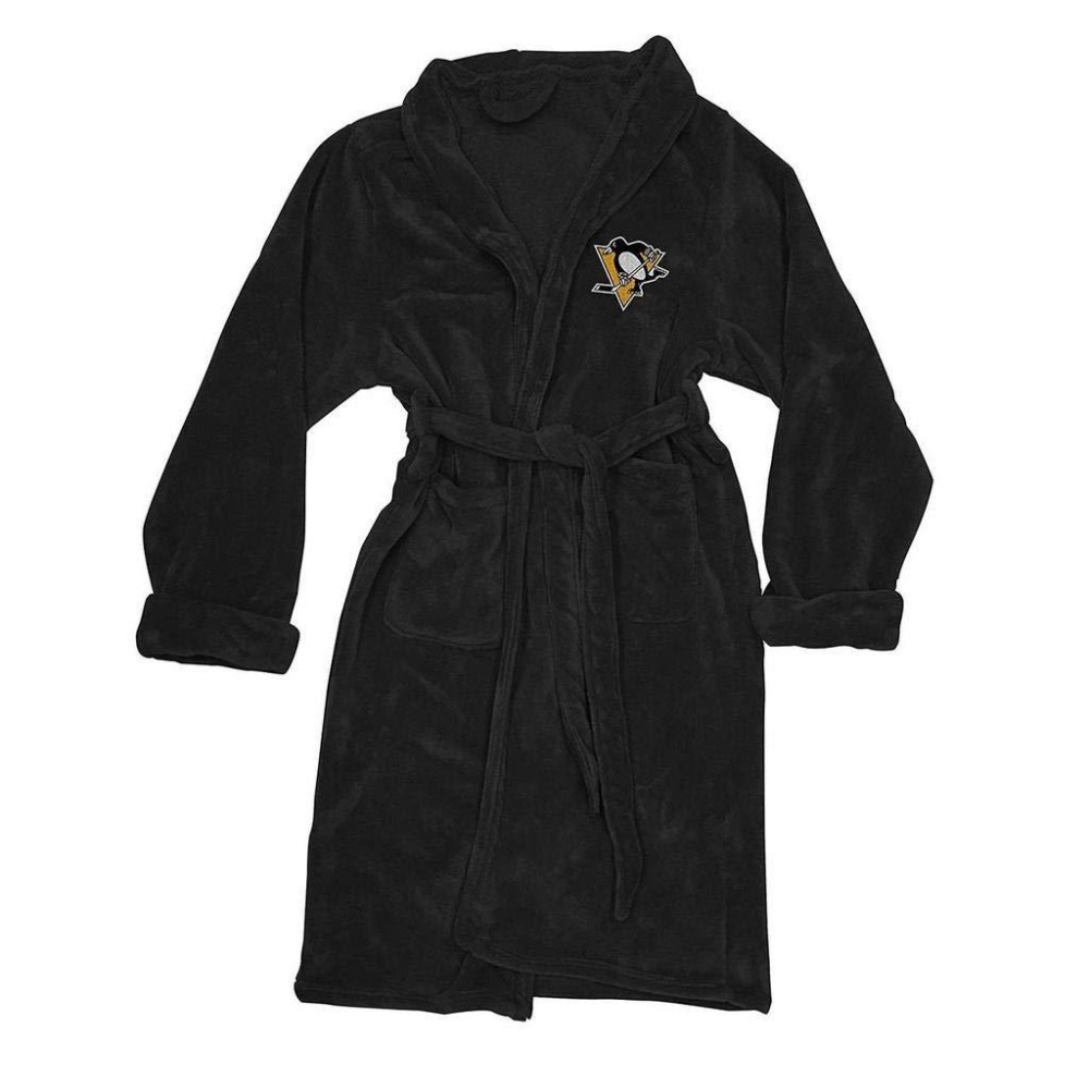 Northwest NHL Pittsburgh Penguins Unisex-Adult Silk Touch Bath Robe, Large/X-Large, Team Colors