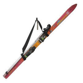 YYST Ski Tote | Skis and Poles Backpack Carrier | Ski and Pole Carry Sling Strap| ski Shoulder Strap -Hold Your Poles Together -Free Your Hand! Stronger Than One Single Sling.