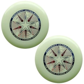 Discraft 175 Gram Ultra Star Sport Disc - 2 Pack (Glow & Glow)