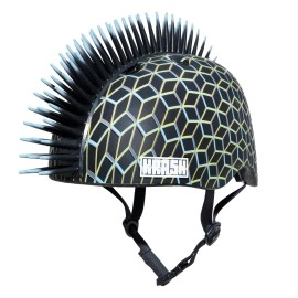 Krash Techno Geo Youth 8+ Mohawk Helmet, Techno Neo Geo Black (8042924)
