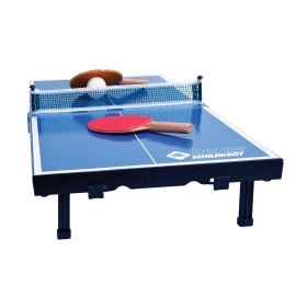 Donic-Schildkrat Mini Ping Pong Table, With 2 Bats And 1 Ball, Folding In A Briefcase, 838576