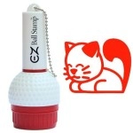Promarking Ezballstamp Golf Ball Stamp - Red Sitting Cat
