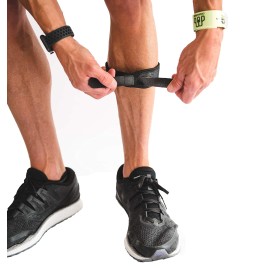 Crosstrap Shin Splint Support Strap Adjustable Neoprene Shin Splint & Leg Compression Support Strap For Strains, Injuries, Pain, Pulled Muscles, Torn Calf For Men & Women 1 Strap (Small)