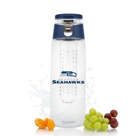 NFL Seattle Seahawks 20oz Plastic Infuser Sport Bottle