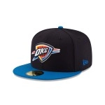 Nba Oklahoma City Thunder Mens 2-Tone 59Fifty Fitted Cap , Navy , 7 18