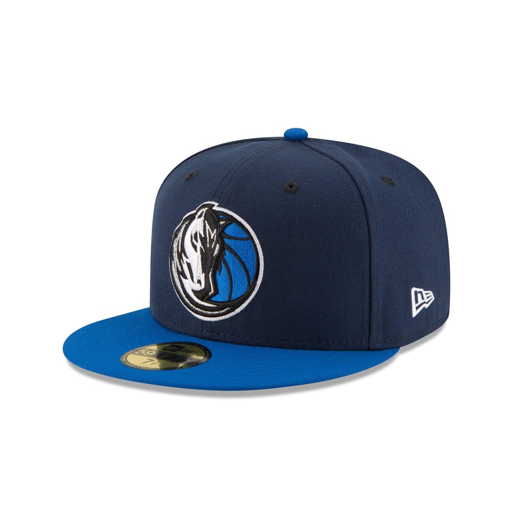 Nba Dallas Mavericks Mens 2-Tone 59Fifty Fitted Cap, 7, Navy