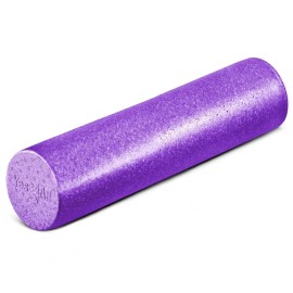 Yes4All High Density Foam Roller For Back, Variety Of Sizes & Colors For Yoga, Pilates - Purple - 24 Inches