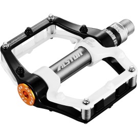 Alston Mountain Bike Pedals Road Bicycle Pedals Non-Slip Lightweight Cycling Pedals Platform Pedals 3 Bearings Pedals For Bmx Mtb 9/16
