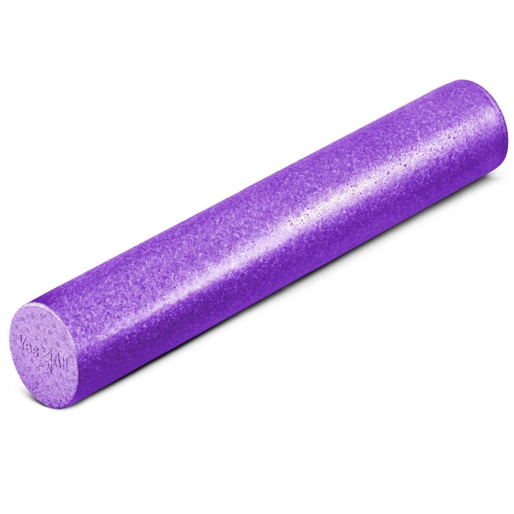 Yes4All High Density Foam Roller For Back, Variety Of Sizes & Colors For Yoga, Pilates - Purple - 36 Inch