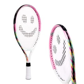 Street Tennis Club Tennis Rackets For Kids, 17-Inch, Pink/White