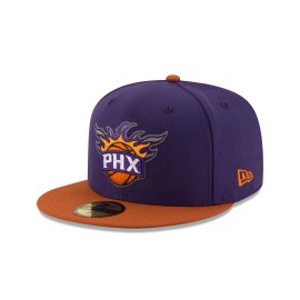 Nba Phoenix Suns Mens 2-Tone 59Fifty Fitted Cap , Purple , 7 12