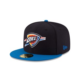 Nba Oklahoma City Thunder Mens 2-Tone 59Fifty Fitted Cap , Navy , 7 58