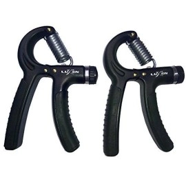 Luxon 2 Pack Hand Grip Strengthener Adjustable Resistance 22-110 Lbs (10 - 50Kg) -Hand Grip Exerciser, Strengthen Grip, Hand Squeezer, Forearm Grip, Hand Exercise, Gripper, Finger Strengthener