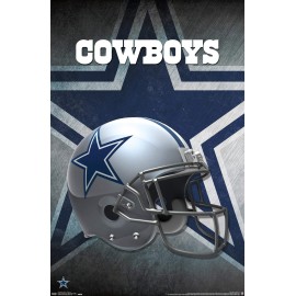 Trends International NFL Dallas Cowboys - Helmet 16 Wall Poster, 22.375