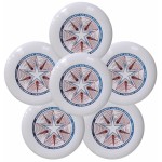 Discraft Ultra-Star 175g Ultimate Frisbee Sport Disc (6 Pack) White