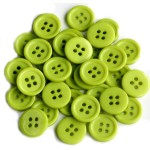 Ganssia 15Mm (58 Inch) Sewing Buttons For Sewing Flatback Green Buttons Crafts Diy Pack Of 160 Pcs