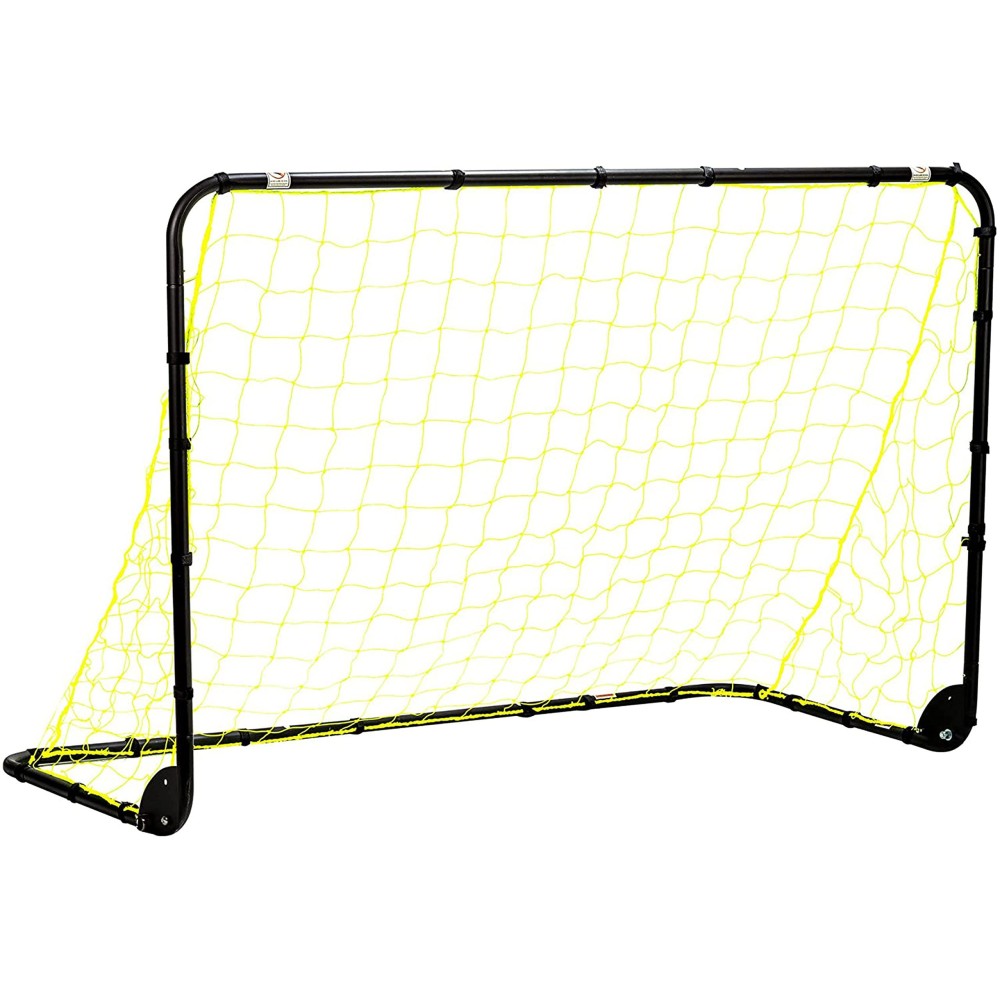 Franklin Sports Premier Steel- Folding Backyard Soccer Goal With All Weather Net - Kids Backyard Soccer Net - Easy Assembly - 6'X4' - Black