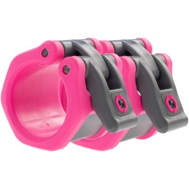 Lock-Jaw Hex 50Mm 2 Olympic Barbell Collar (Pink)