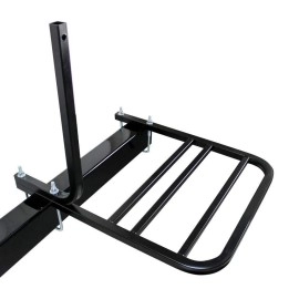 Quick Products QPRBM2R RV Bumper-Mounted 2-Bike Rack with Adjustable Width and Stabilizer Post