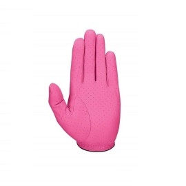 Callaway Golf 2017 Women's OptiColor Leather Glove, Pink, Medium, Worn on Left Hand