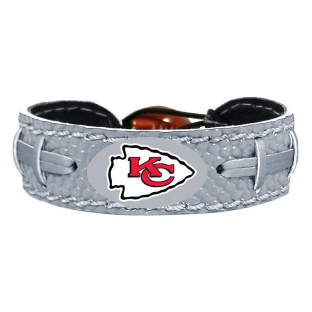 GameWear NFL Kansas City Chiefs Football Bracelet, One Size, Reflective