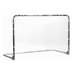 Franklin Sports Premier Steel Folding Backyard Soccer Goal With All Weather Net - Kids - Easy Assembly - 6X4' - Silver