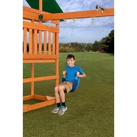 Standard Swingset Seat with Chains | Green | 150lb Capacity | 58