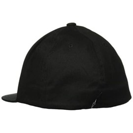 Alpinestars Mens Ageless Flatbill Hat, Black/White, Large/X-Large