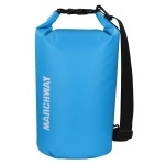 Marchway Floating Waterproof Dry Bag Backpack 5L/10L/20L/30L/40L, Roll Top Sack Keeps Gear Dry For Kayaking, Rafting, Boating, Swimming, Camping, Hiking, Beach, Fishing (Light Blue, 10L)