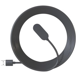 Arlo Indoor Magnetic Charging Cable - Arlo Certified Accessory - 8 ft, Works with Arlo Ultra, Ultra 2, Pro 3, Pro 4 and Pro 3 Floodlight Cameras Only, Black - VMA5001C