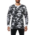 Pro Club Mens Heavyweight Cotton Long Sleeve Thermal Top, City Camo, Large