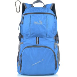Outlander Packable Lightweight Travel Hiking Backpack Daypack (New Blue)