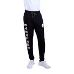 Ultra Game -NFL Pittsburgh Steelers Mens Active Basic Jogger Fleece Pants, Team Color Stripe, Small