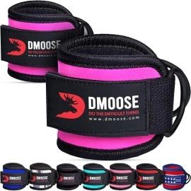 Dmoose Ankle Strap For Cable Machine Attachments, Gym Ankle Cuff For Kickbacks, Glute Workouts, Leg Extensions, Curls, Booty Hip Abductors Exercise For Men And Women